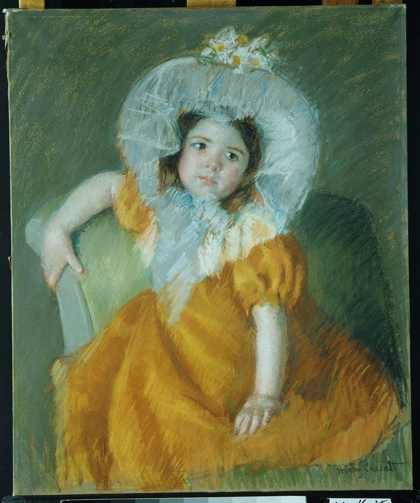Mary Cassatt - 194, Ritratto di Margot in abito arancione, Metropolitan Museum of Art, New York